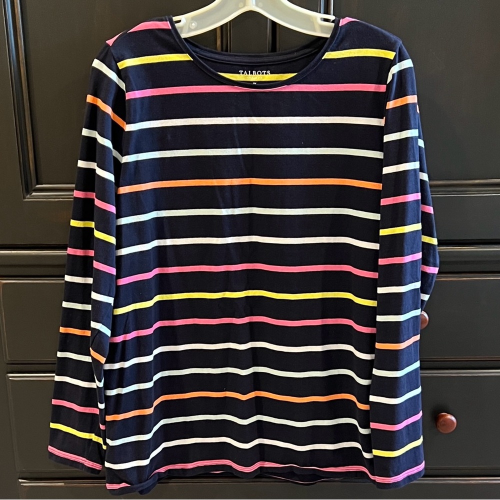 Talbots Multicolor Striped Top